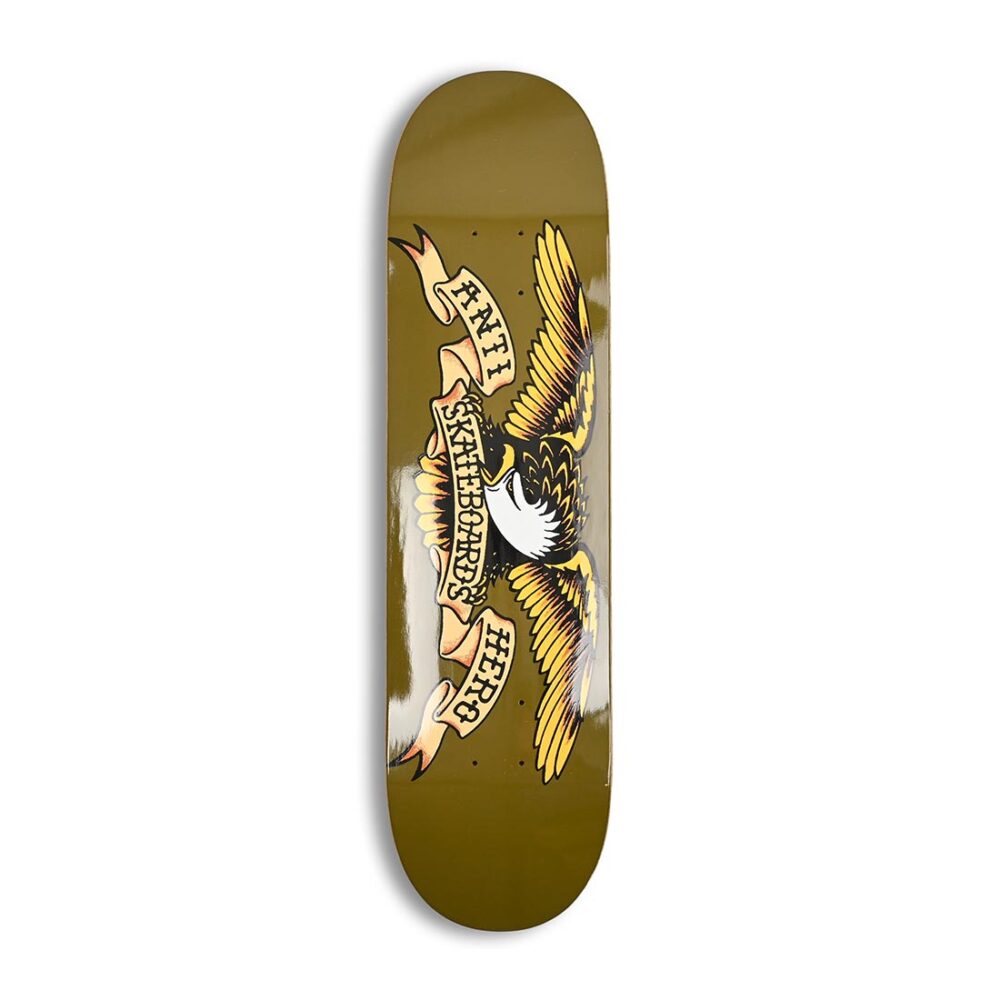 Anti Hero Classic Eagle 8.06" Skateboard Deck - Olive