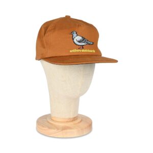 Anti Hero Lil Pigeon Snapback Cap - Medium Brown/Yellow
