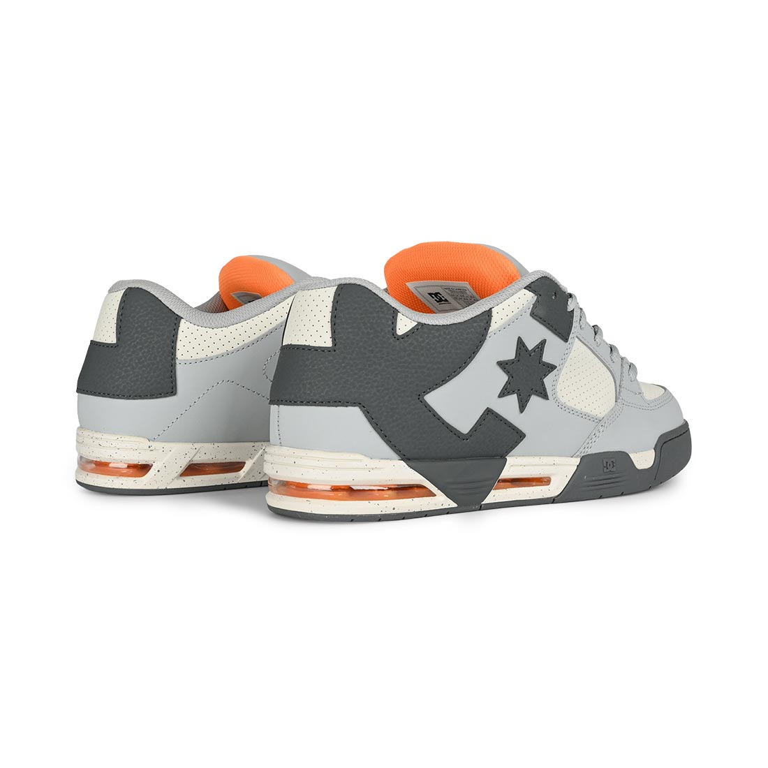 DC Command Skate Shoes - Grey/Dark Grey/Orange