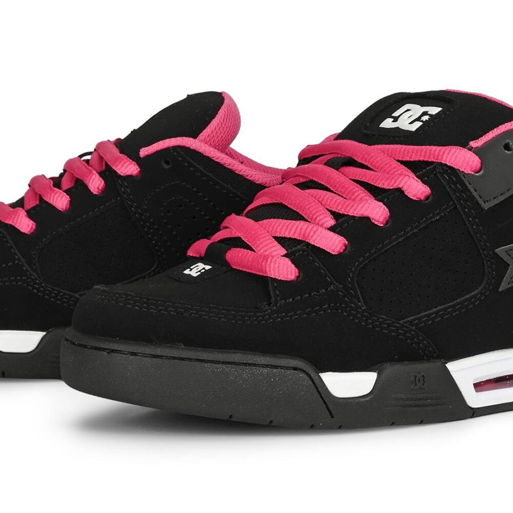 DC Women's Command Skate Shoes - Black/Black/Pink