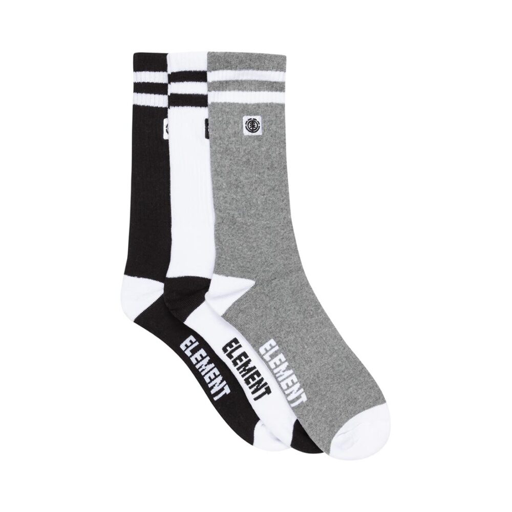Element 2Tone Icon Crew Socks 3 Pack - Multi