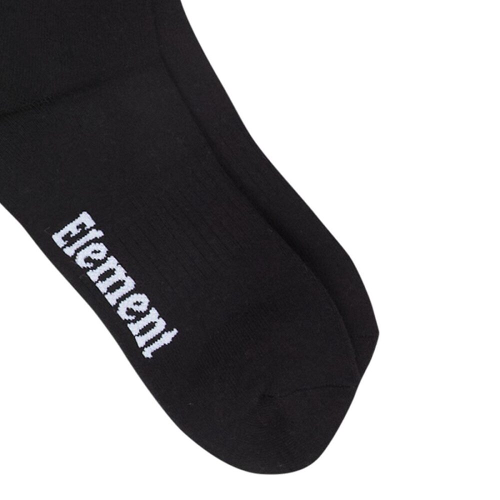 Element Icon Crew Socks 3 Pack - Flint Black