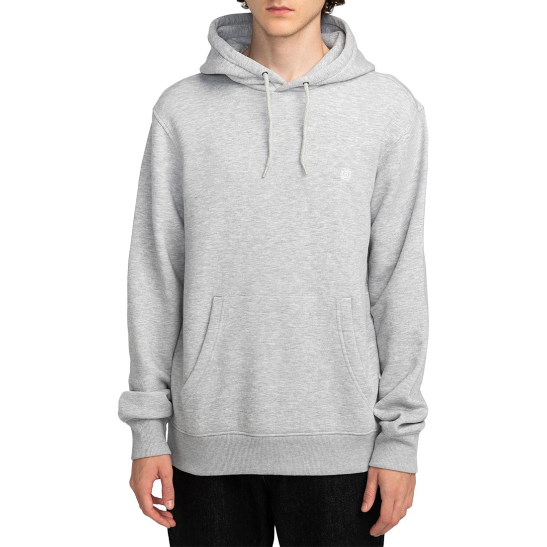 Element Icon Embroidery Pullover Hoodie - Mid Grey Heather -  M