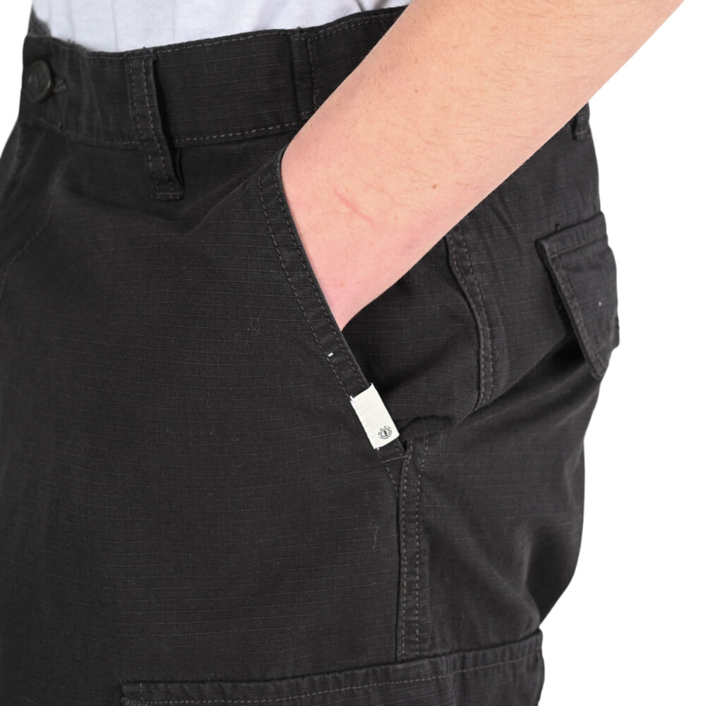 Element Relax Cargo Pants - Off Black