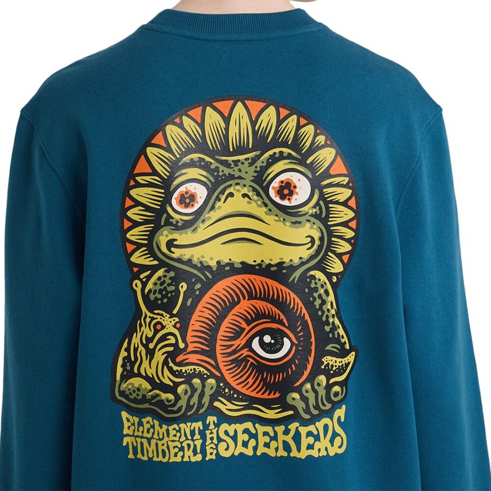 Element x Timber The Frog Crew Sweater - Mallard Blue