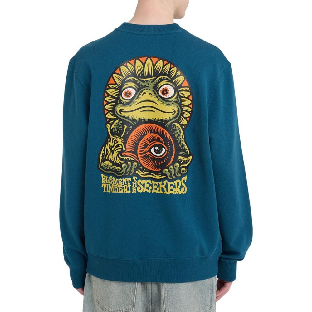Element x Timber The Frog Crew Sweater - Mallard Blue