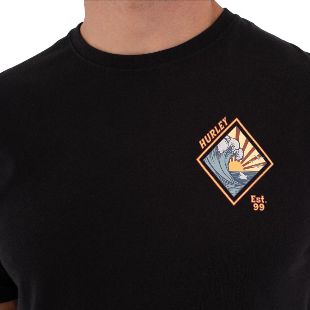 Hurley Disques S/S T-Shirt - Black