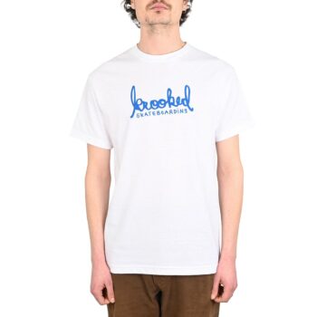 Krooked Skript S/S T-Shirt - White