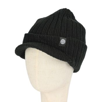 Outwood Bamford Peaked Beanie Hat - Black