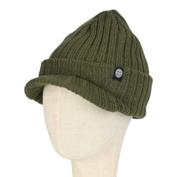 Outwood Bamford Peaked Beanie Hat - Olive (Copy)