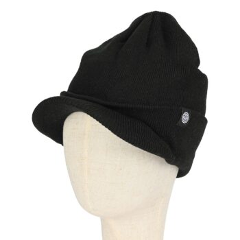 Outwood Farley Peaked Beanie Hat - Black