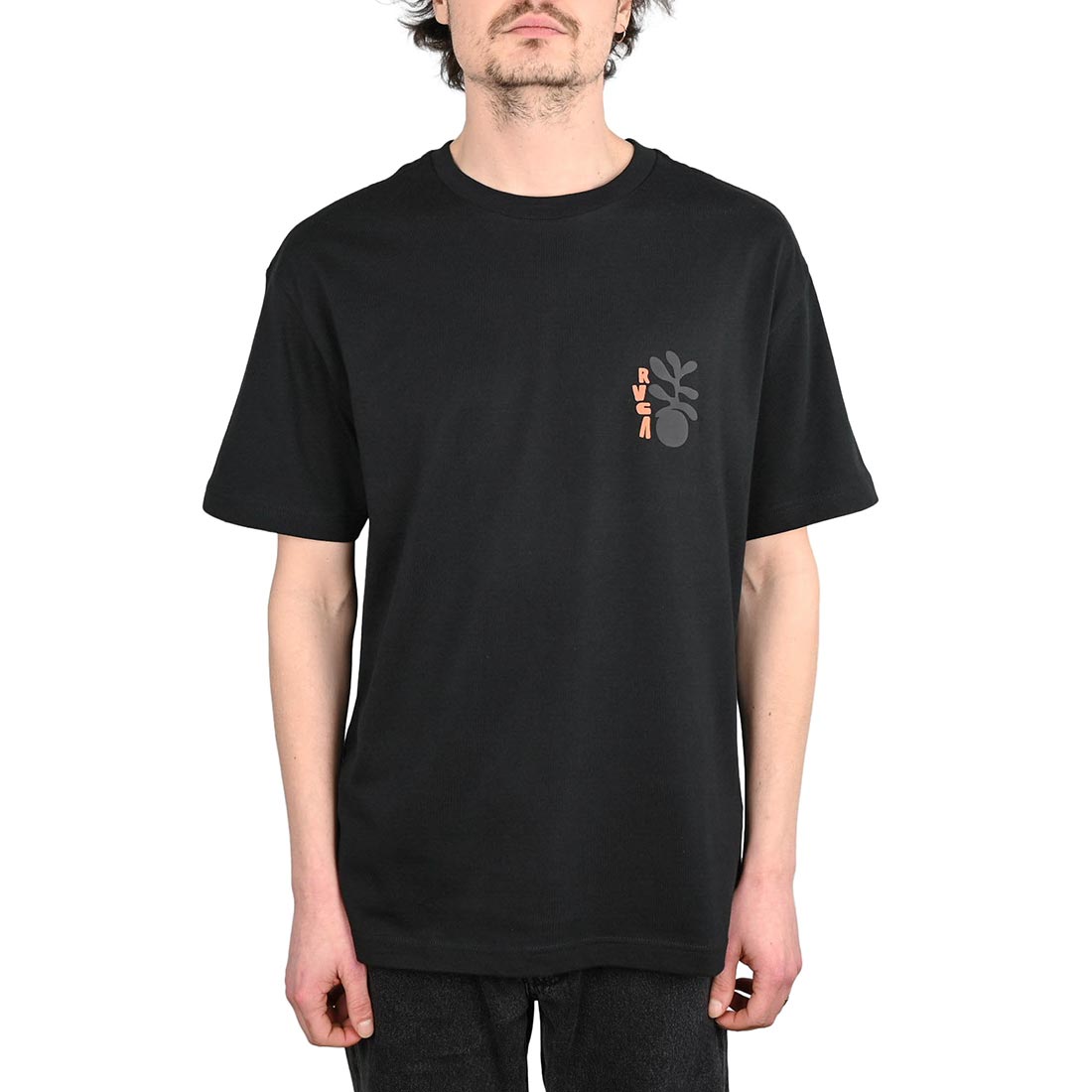 RVCA Cut Out Short-Sleeved T-Shirt - Black - Supereight