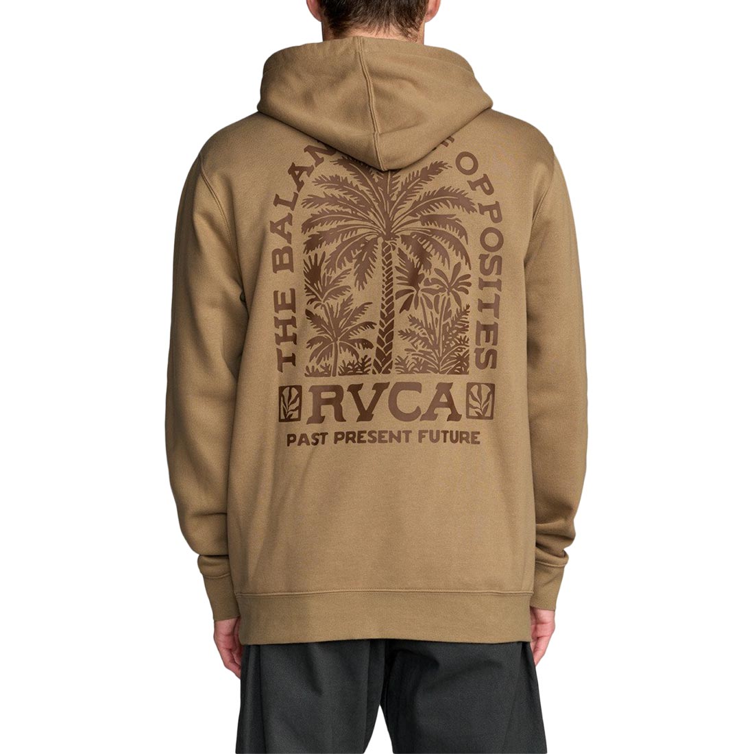 RVCA Palm Grove Pullover Hoodie - Coyote -  L