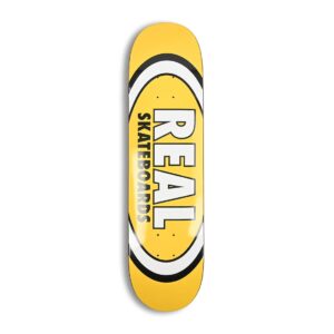 Real Team Classic Oval 8.06" Skateboard Deck - Yellow