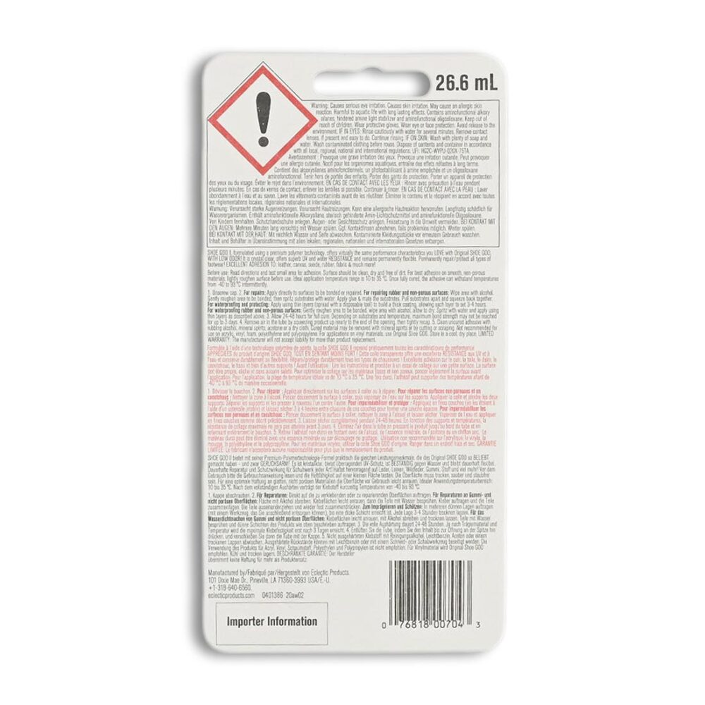 Shoe Goo II 26.6ml Shoe Repair Glue - Clear