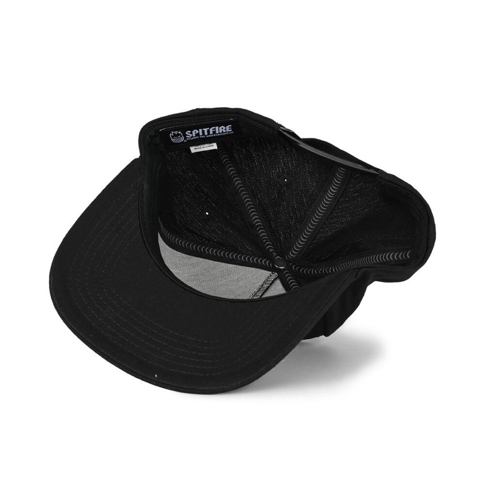 Spitfire Bighead Snapback Hat - Black/White