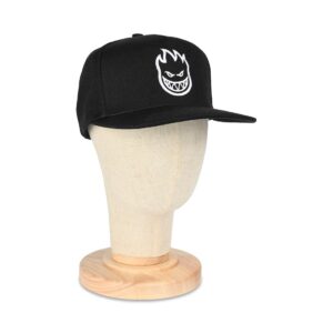 Spitfire Bighead Snapback Hat - Black/White