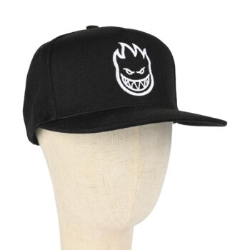 Spitfire Bighead Snapback Hat - Black/White
