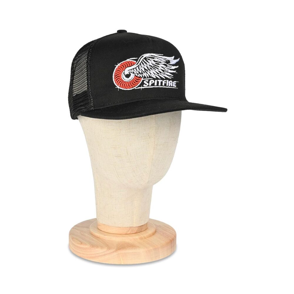 Spitfire Classic Wing Mesh Back Trucker Cap - Black