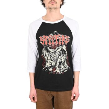 Spitfire Demon 3/4 Sleeve T-Shirt - Black/White