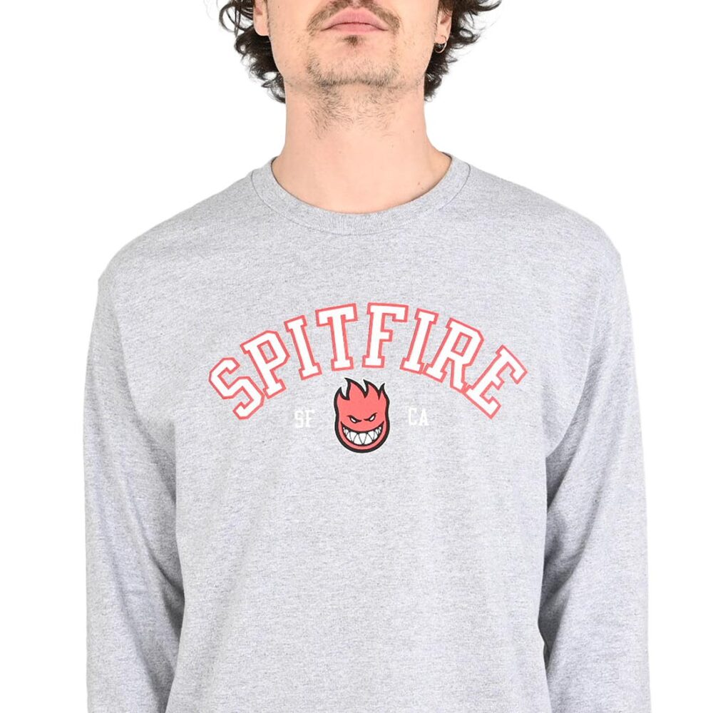 Spitfire Deathmask Classic Sleeve Glow L/S T-Shirt - Black