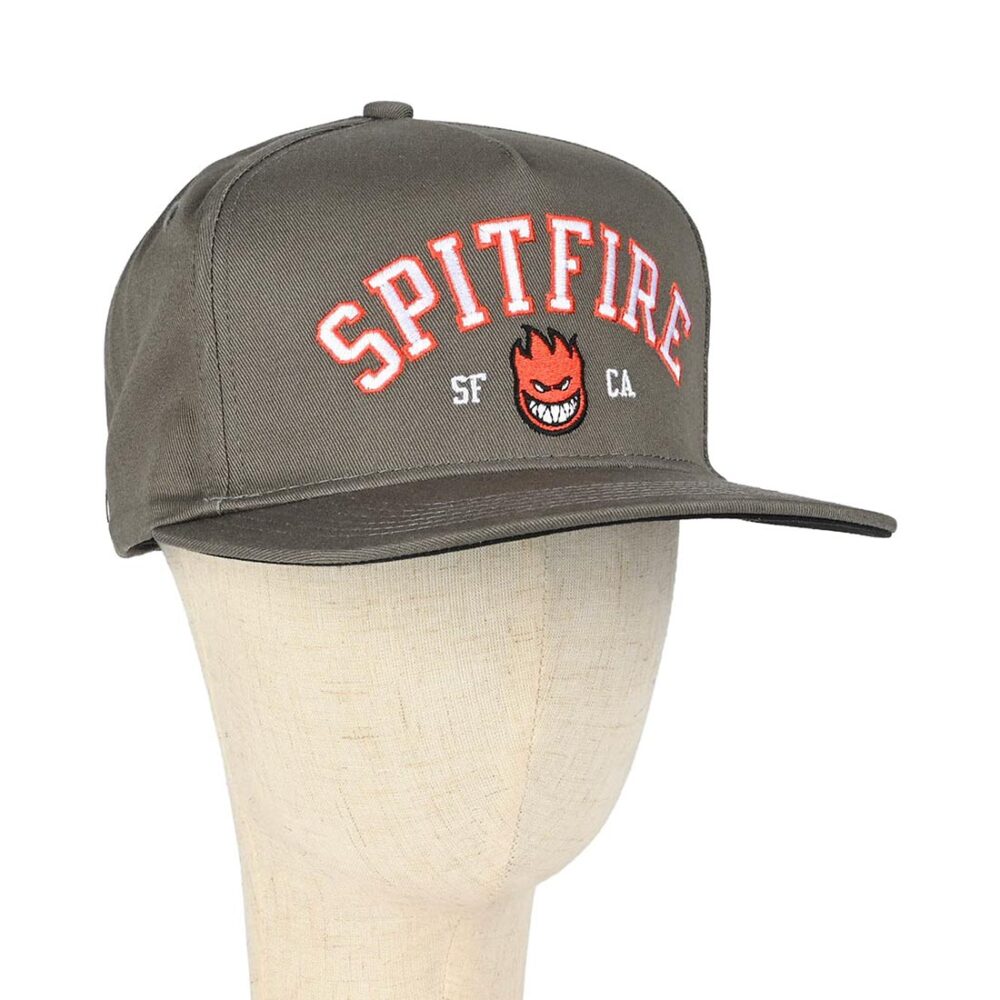 Spitfire Team Bighead Snapback Hat - Charcoal