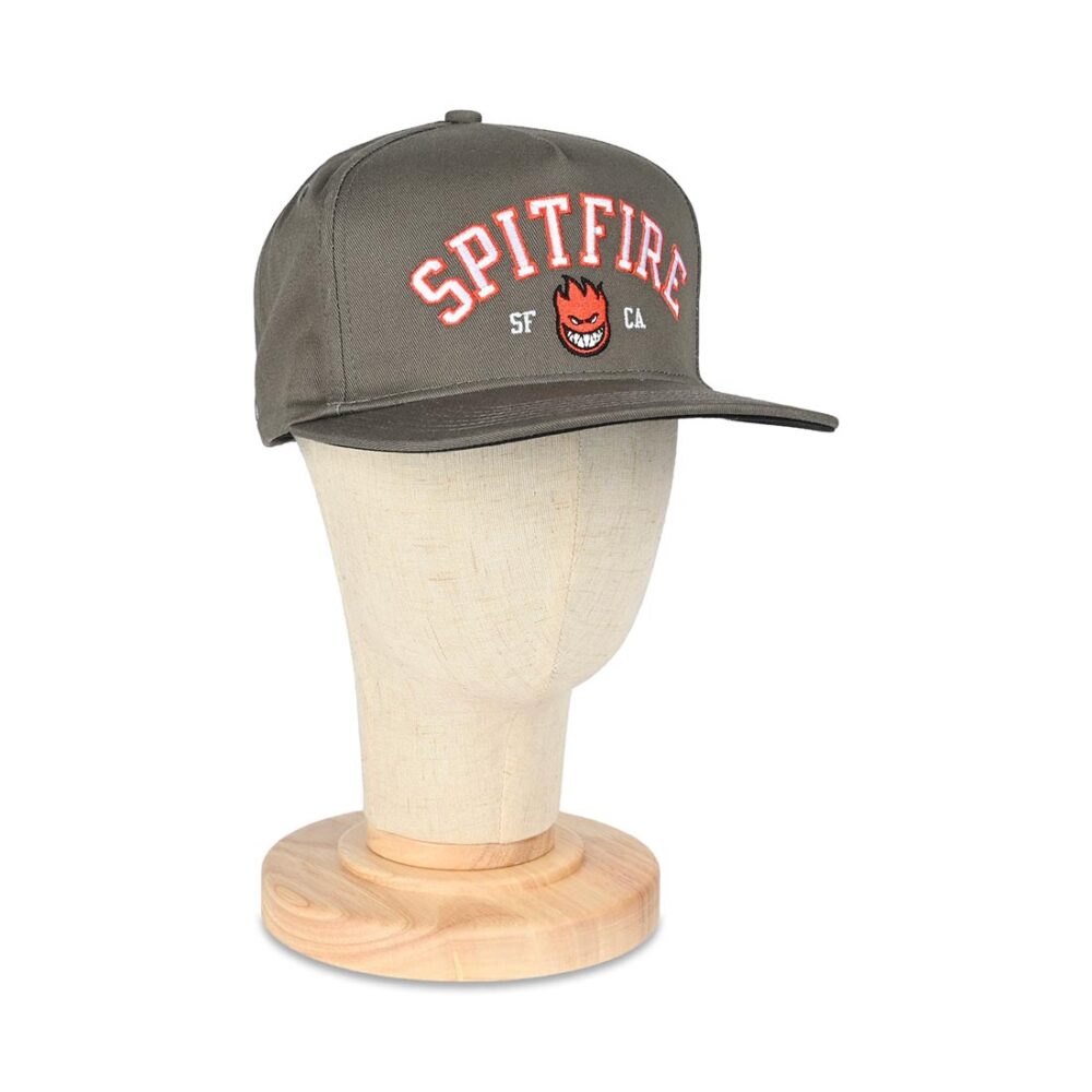 Spitfire Team Bighead Snapback Hat - Charcoal