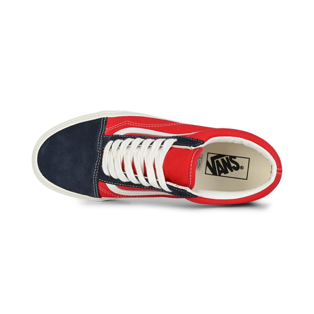 Vans Classic Old Skool Skate Shoes - Navy/Red
