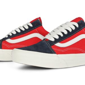 Vans Classic Old Skool Skate Shoes - Navy/Red