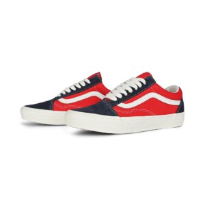 Vans Classic Old Skool Skate Shoes - Navy/Red