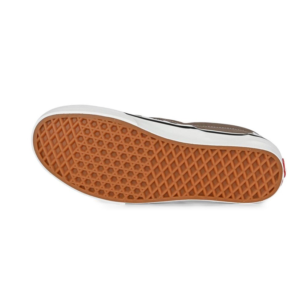 Vans Classic Slip-On Skate Shoes - Checkerboard Walnut Brown/White