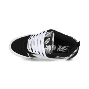 Vans Knu Skool Skate Shoes - Camo Black/White