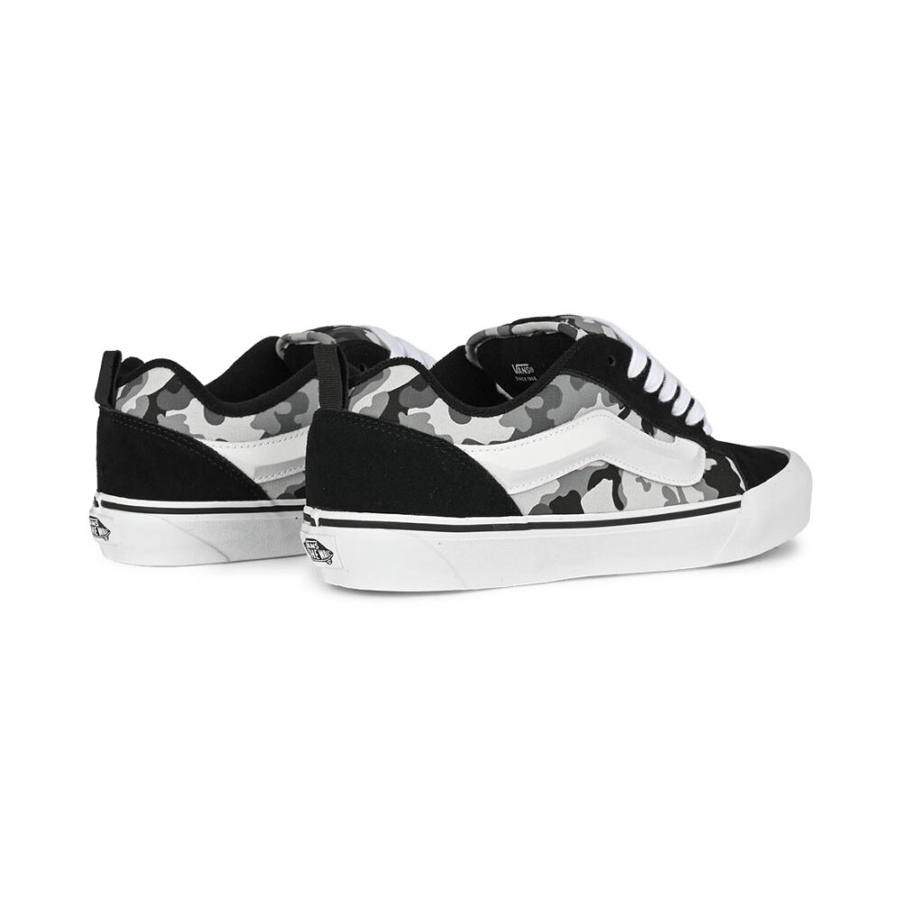 Vans Knu Skool Skate Shoes - Camo Black/White