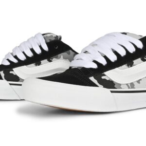 Vans Knu Skool Skate Shoes - Camo Black/White