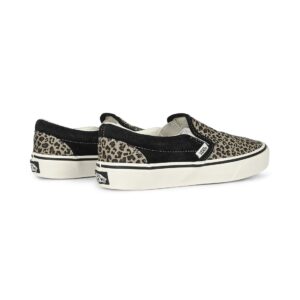 Vans Women's Classic Slip-On Skate Shoe - Black/Leopard