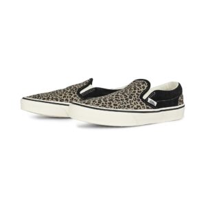 Vans Women's Classic Slip-On Skate Shoe - Black/Leopard