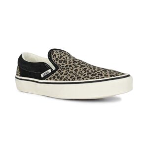 Vans Women's Classic Slip-On Skate Shoe - Black/Leopard