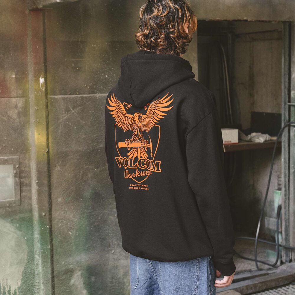 Volcom Hammered Pullover Hoodie - Black