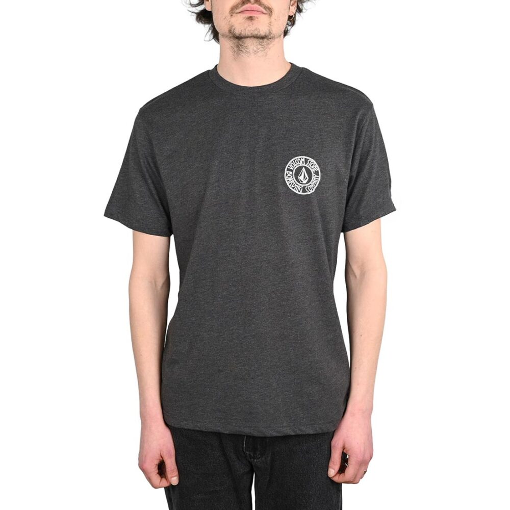 Volcom Drain You Short-Sleeved T-Shirt - Heather Black