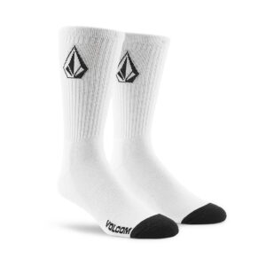 Volcom Full Stone Crew Socks 3 Pack - White