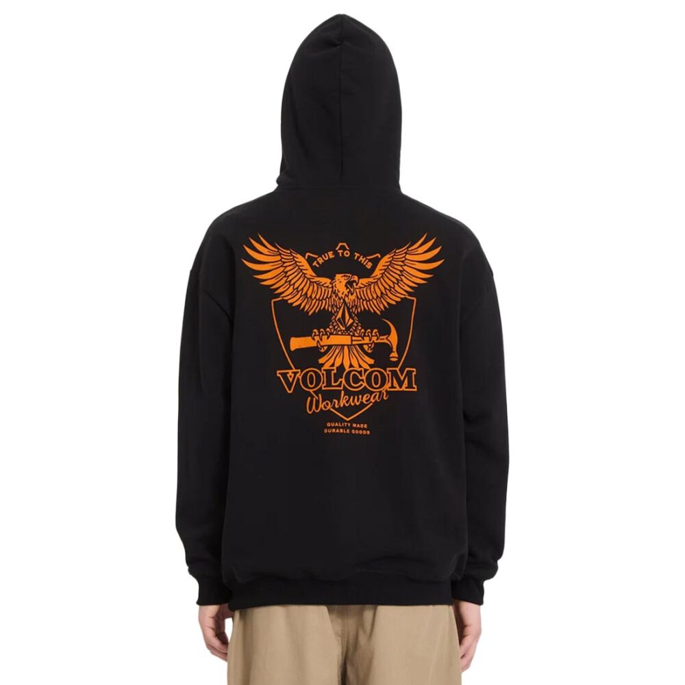 Volcom Hammered Pullover Hoodie - Black