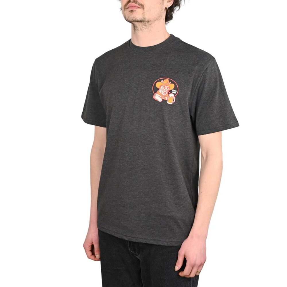 Volcom Meowdy Short-Sleeved T-Shirt - Heather Black