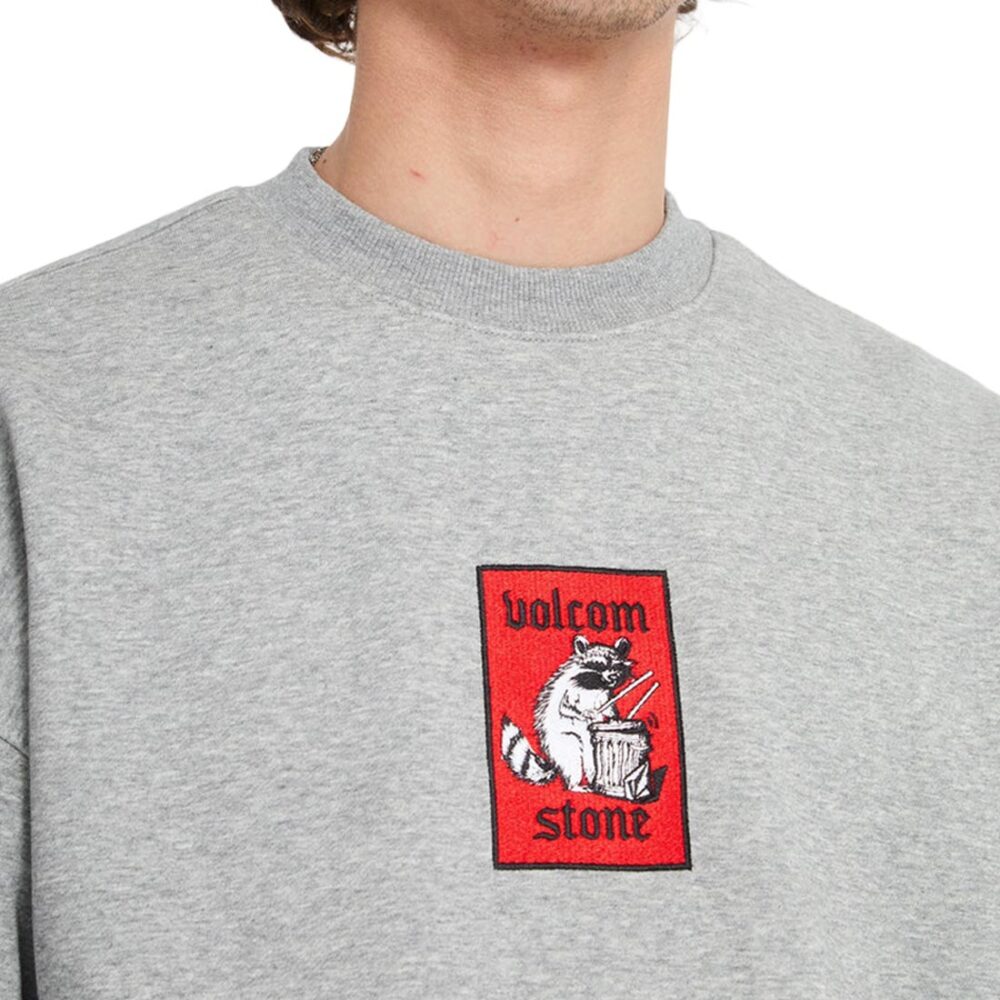 Volcom Single Stone Pullover Crew Sweater - Black