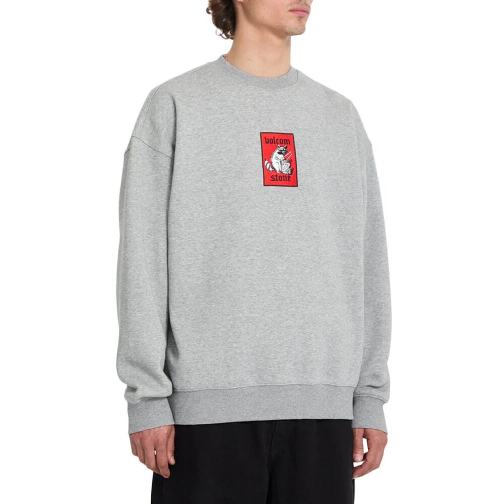 Volcom Single Stone Pullover Crew Sweater - Black