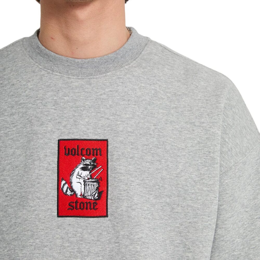 Volcom Single Stone Pullover Crew Sweater - Black