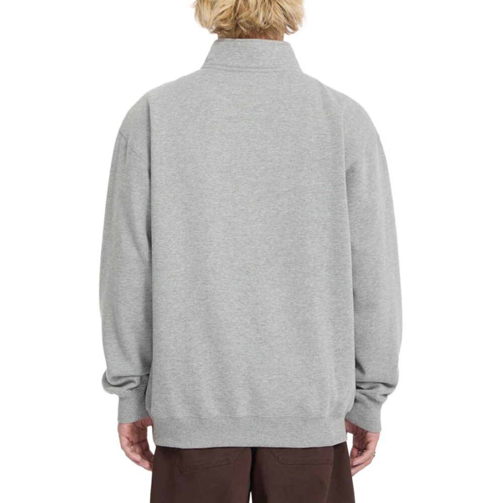 Volcom Single Stone Quarter Zip Sweatshirt - Heather Grey