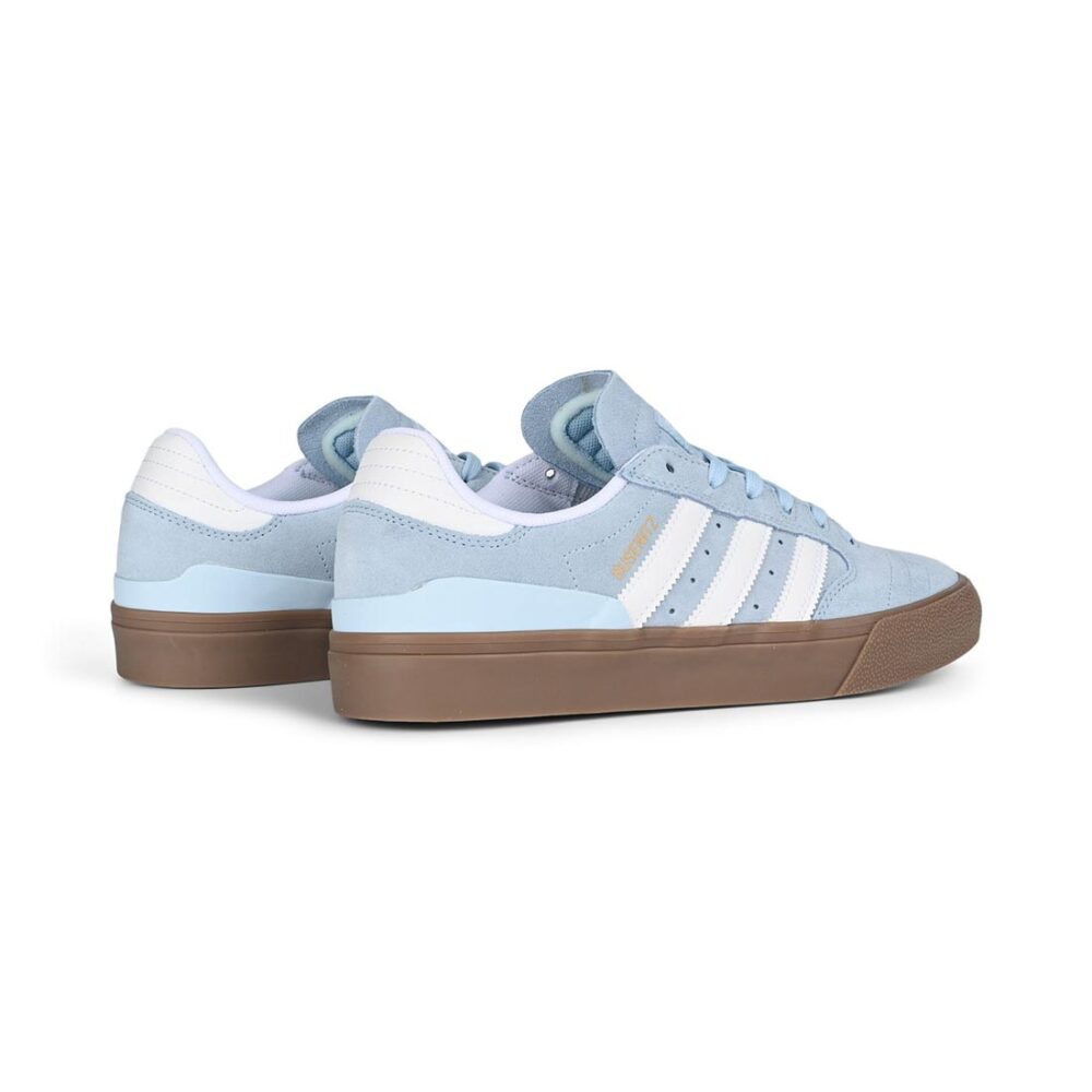 Adidas Busenitz Vulc II Skate Shoes - Clear Sky/White/Gum