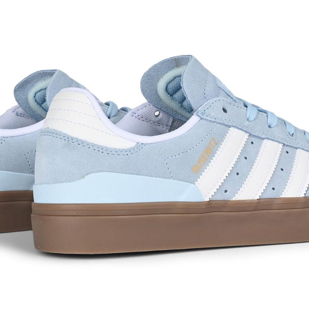 Adidas Busenitz Vulc II Skate Shoes - Clear Sky/White/Gum
