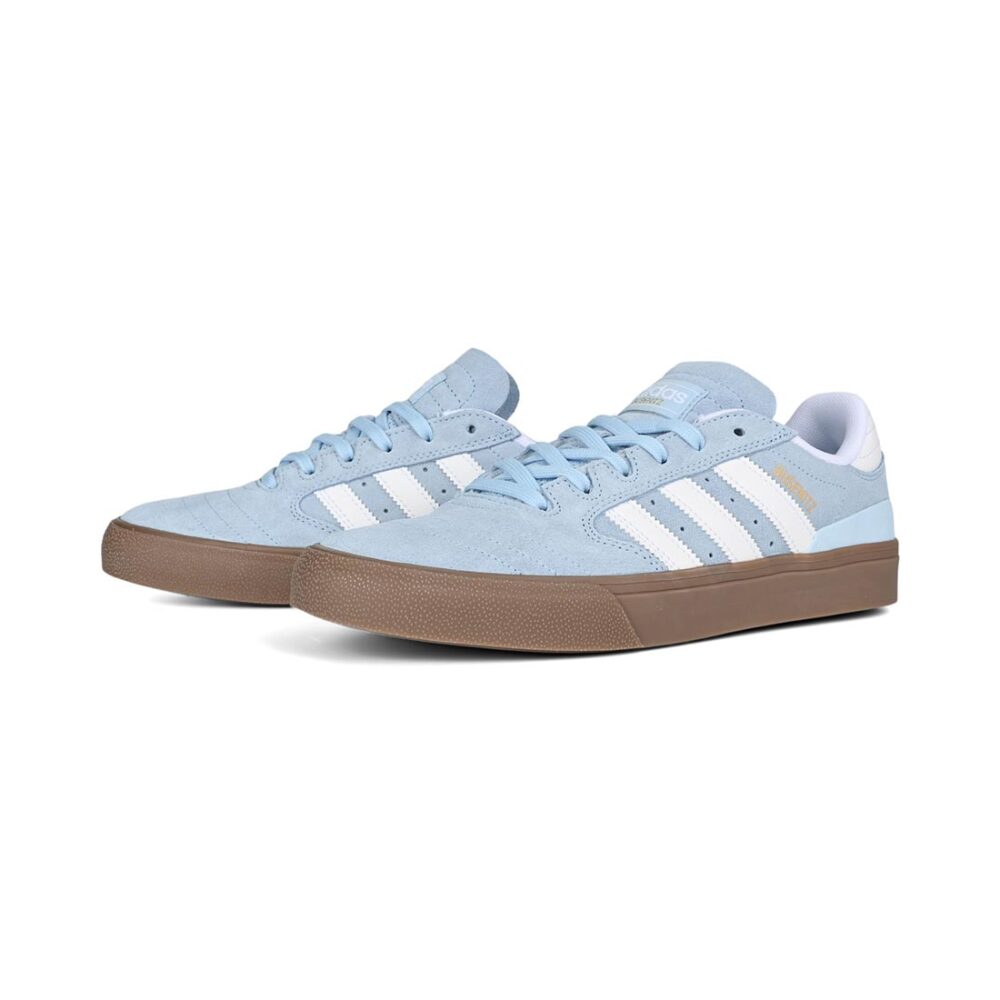 Adidas Busenitz Vulc II Skate Shoes - Clear Sky/White/Gum