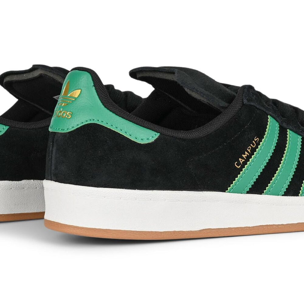 Adidas Campus 90s ADV Skate Shoes - Black/Green/White